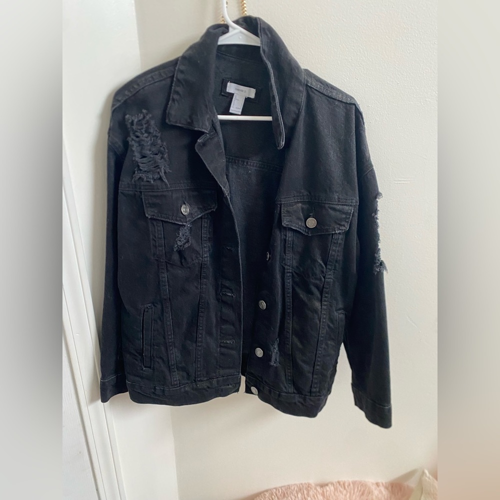 Black jean jacket